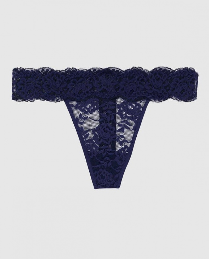 La Senza Thong Panty Women\'s Underwear Ocean Cavern | un0auP31