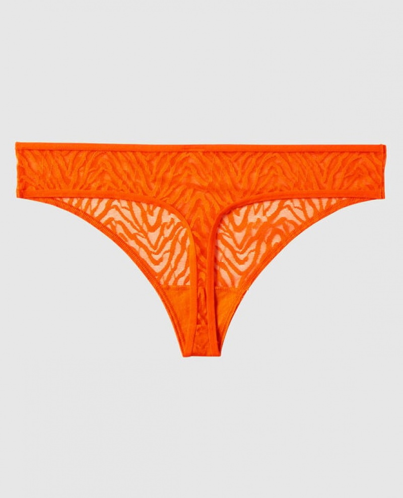 La Senza Thong Panty Women's Underwear Orange | dXJQHfXu