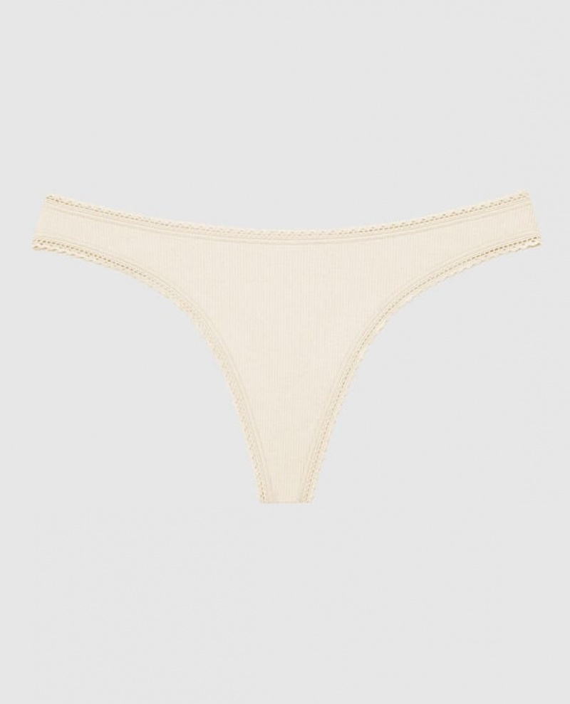 La Senza Thong Panty Women\'s Underwear Pearl | yQybEqmG