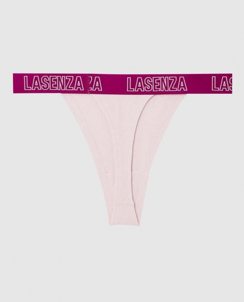 La Senza Thong Panty Women's Underwear Pink | WQ2qG5Kn