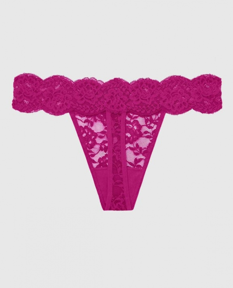 La Senza Thong Panty Women's Underwear Pink | M200EGZz