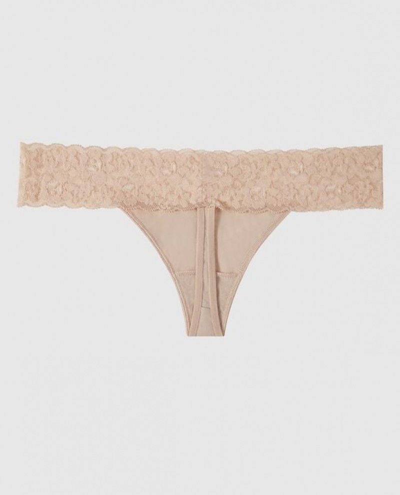 La Senza Thong Panty Women's Underwear Rosetan | yTlt0Dzx