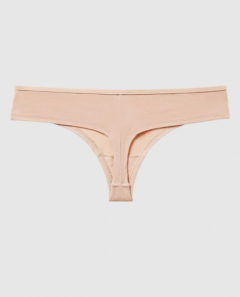 La Senza Thong Panty Women's Underwear Rosetan | IRXyZBcI