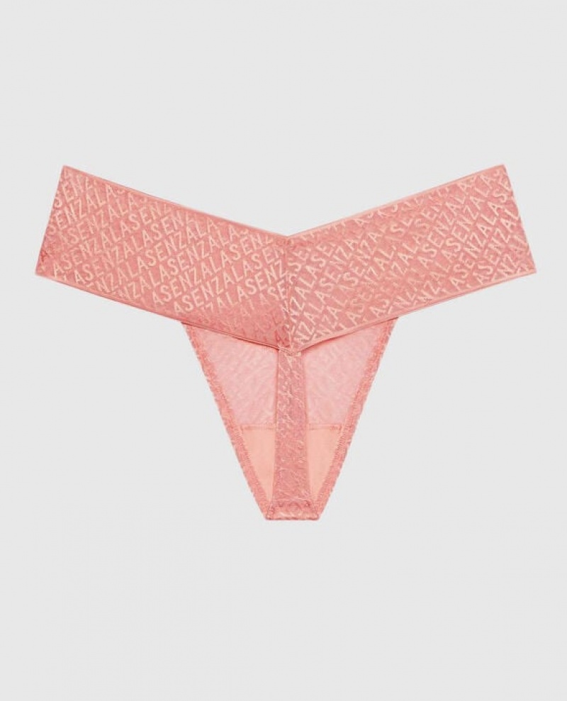 La Senza Thong Panty Women's Underwear Strawberry Ice | wFa7kv1W