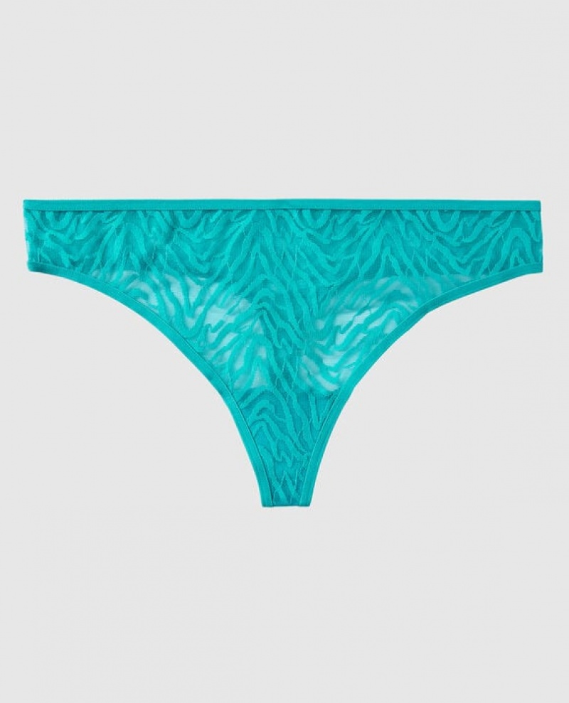 La Senza Thong Panty Women\'s Underwear Turquoise | 7e9GljAh