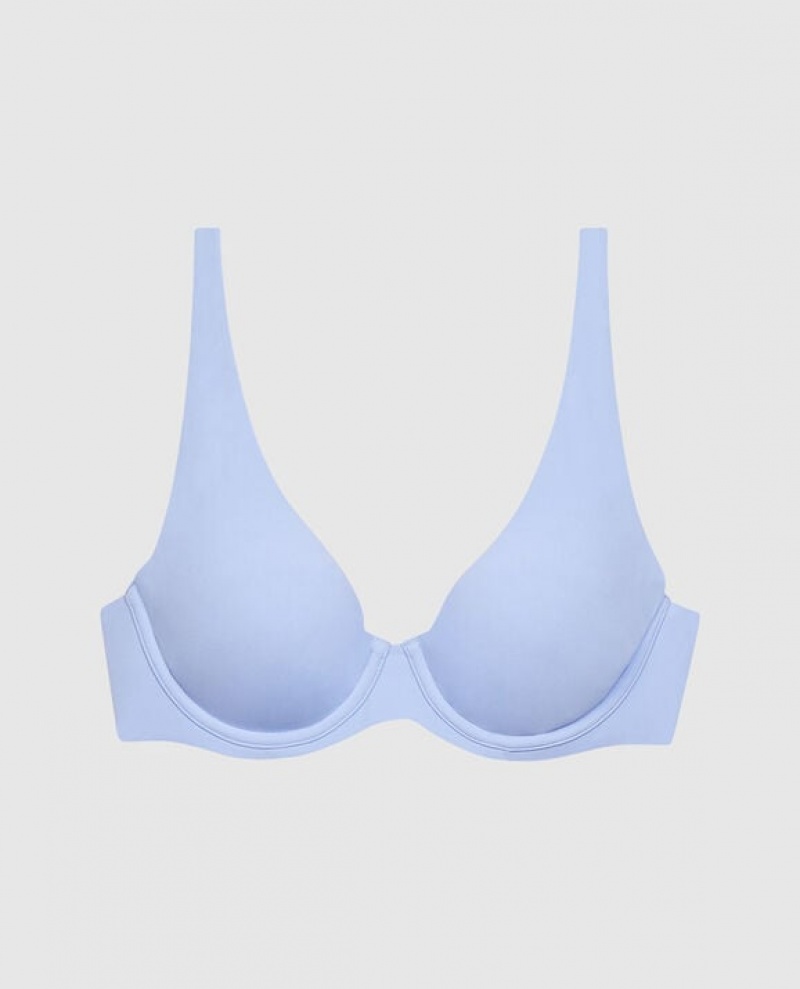 La Senza Unlined Microfiber Women\'s Bras Blue | ekUJX0Qz