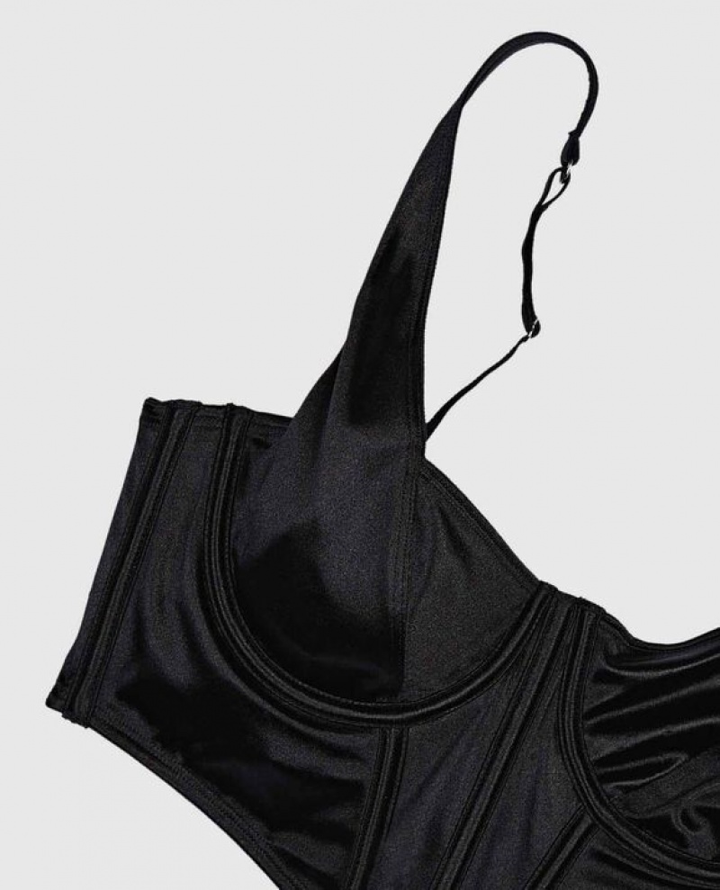 La Senza Unlined Top Women's Bras Black | pfDlkH8S