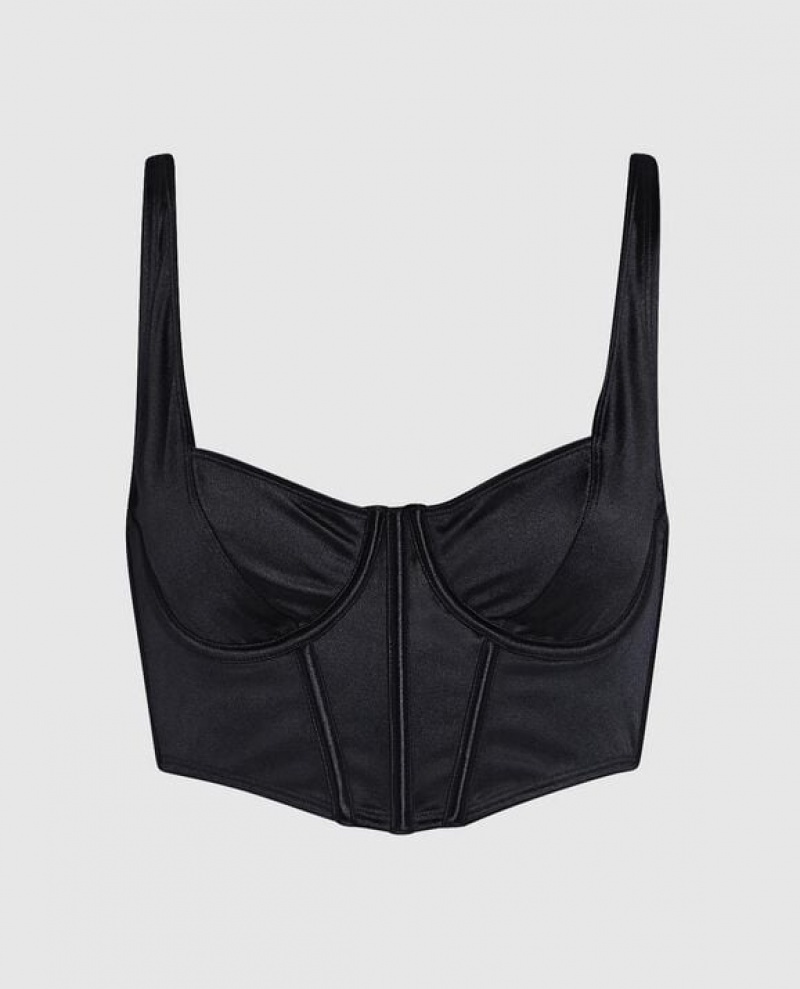 La Senza Unlined Top Women\'s Bras Black | pfDlkH8S